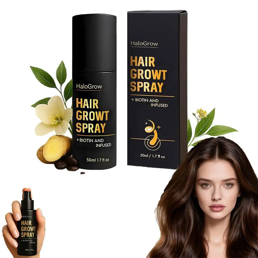 1/2/3/4/5pcs Hair Growth Spray Biotin Prevent Baldness Scalp Advanced Reduce Hair Loss Ginger Hair Care Spray thumbnail 4