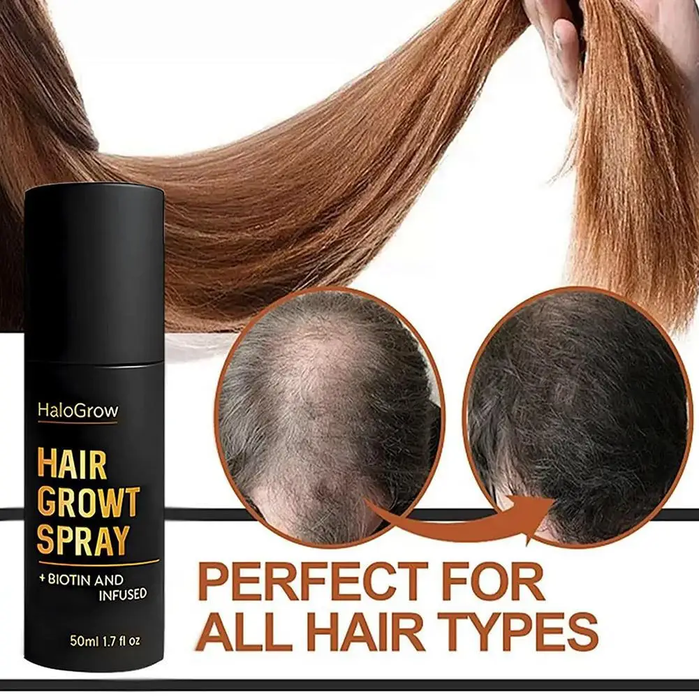 1/2/3/4/5pcs Hair Growth Spray Biotin Prevent Baldness Scalp Advanced Reduce Hair Loss Ginger Hair Care Spray thumbnail 3