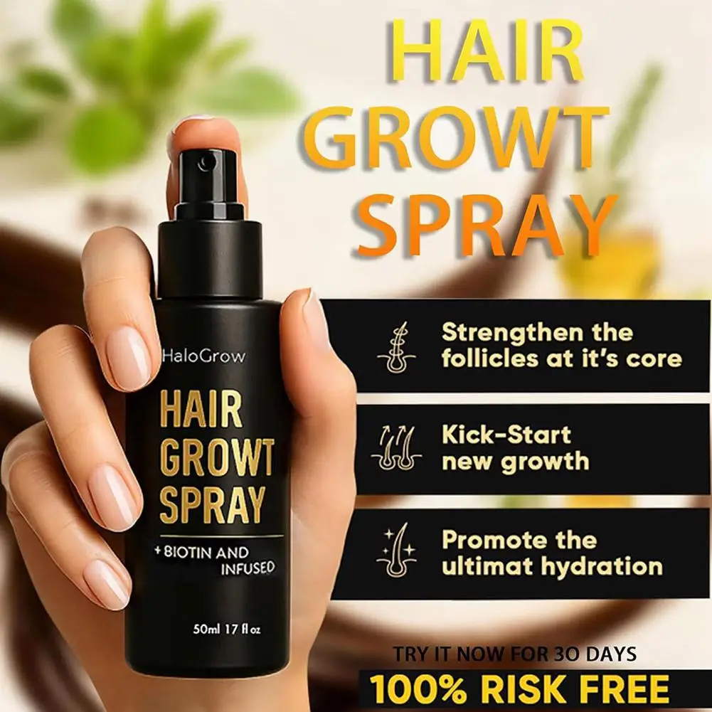 1/2/3/4/5pcs Hair Growth Spray Biotin Prevent Baldness Scalp Advanced Reduce Hair Loss Ginger Hair Care Spray thumbnail 2