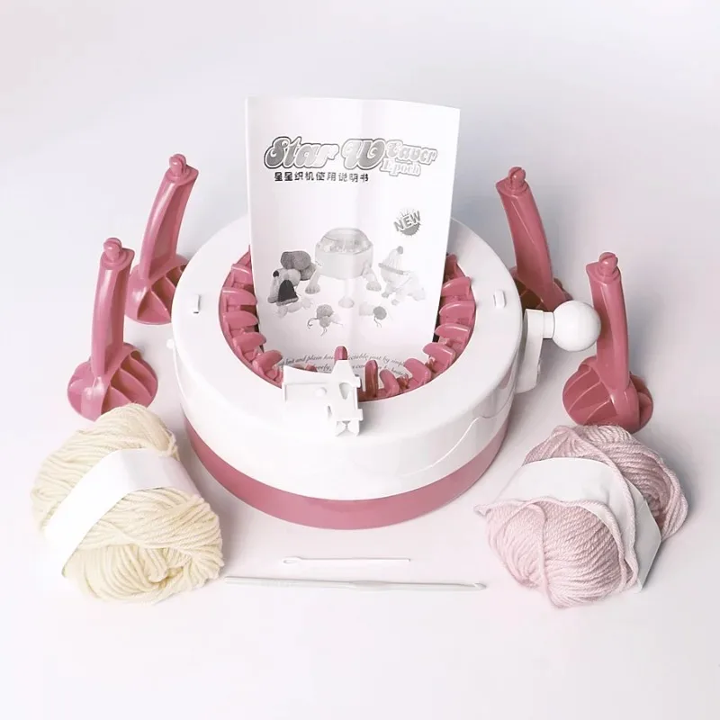 22 Needle Hand Cranked Circular Knitting Machine Manual Knitting Loom for DIY Craft Scarves Hats Sweaters Gloves Knitting Tool thumbnail 4