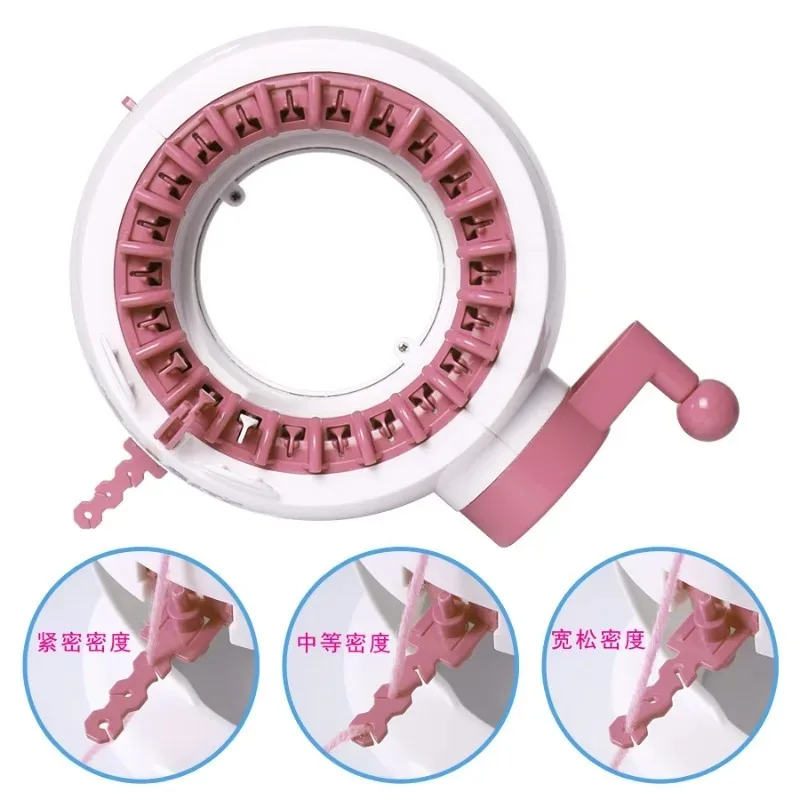 22 Needle Hand Cranked Circular Knitting Machine Manual Knitting Loom for DIY Craft Scarves Hats Sweaters Gloves Knitting Tool thumbnail 6