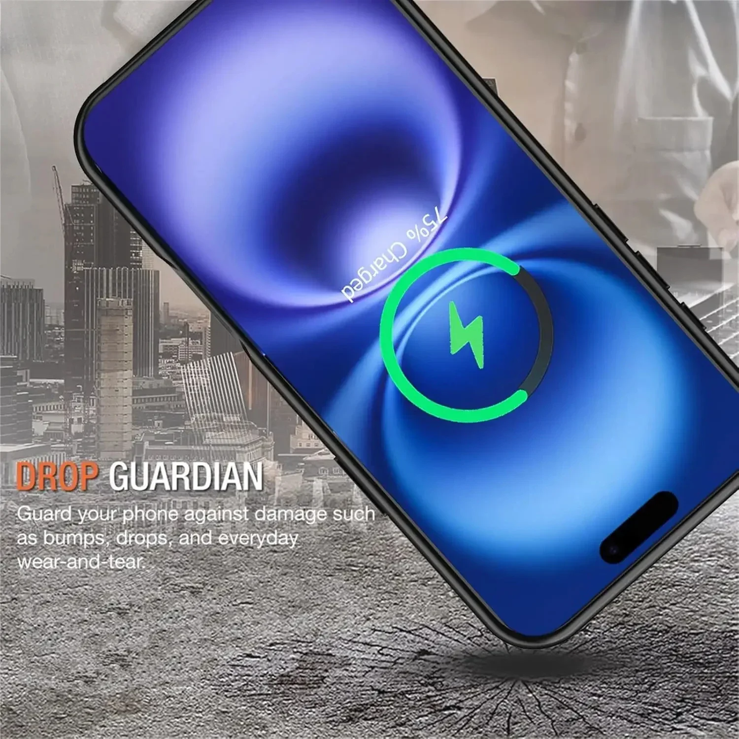 10000mAh Wireless Battery Case for iPhone 17 pro Max 16 plus 15 Magnetic Power Bank Cover Charger Compatible For iPhone 17 Air thumbnail 5