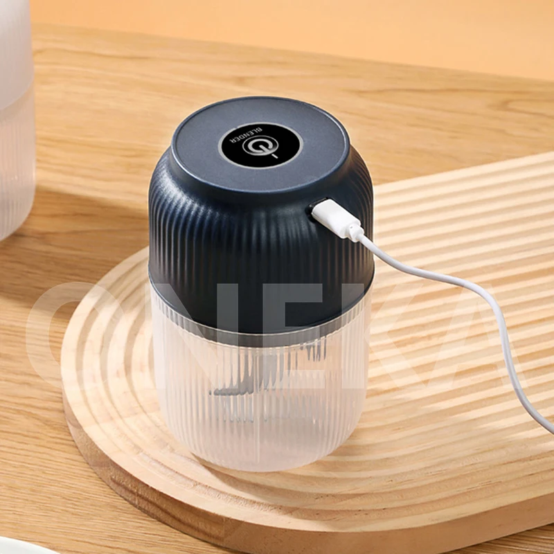 6-Blade Electric Mini Garlic Chopper USB Chili Pepper Grinder Kitchen Tool for Crushing Garlic Ginger Vegetables Baby Food Gift thumbnail 6