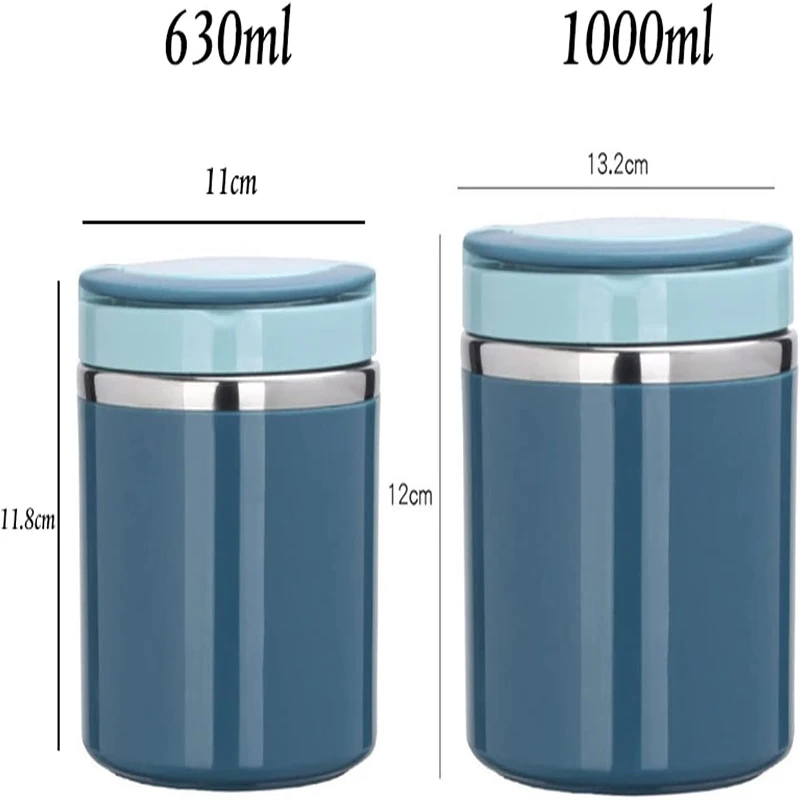 Soup Thermos Food Jar Insulated Lunch Container Bento Box for Cold Hot Food Food Flask Stainless Steel Lunch Box With Handle thumbnail 6