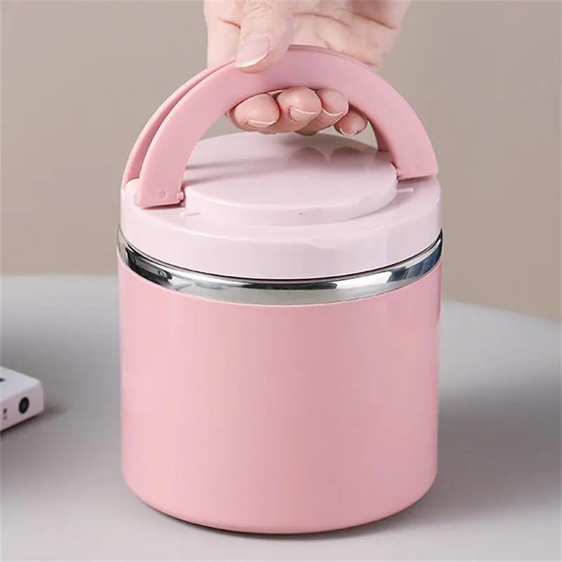 Soup Thermos Food Jar Insulated Lunch Container Bento Box for Cold Hot Food Food Flask Stainless Steel Lunch Box With Handle thumbnail 5