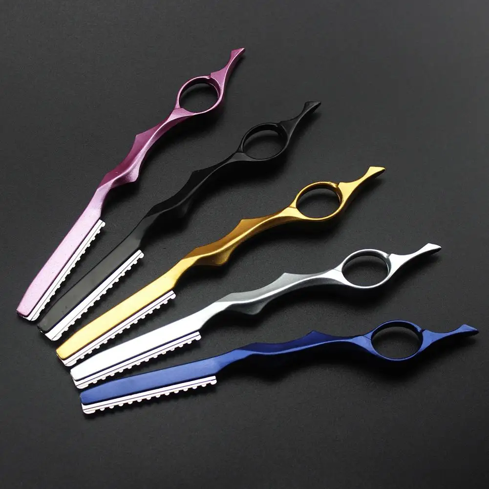 Professional Sharp Hair Thinning Razor - Stainless Barber Shaver Cutting Knife for Salon Use Japan-Style Barber Tool B9Y2 thumbnail 3