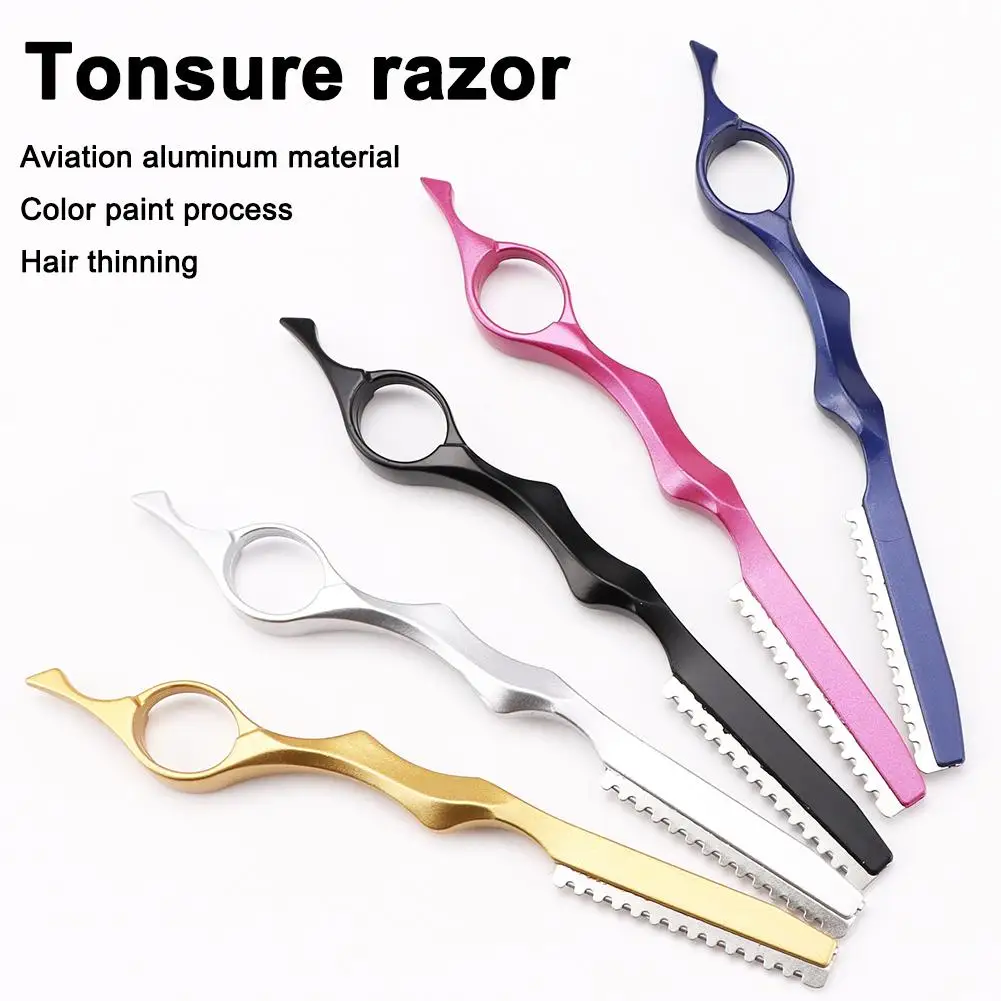 Professional Sharp Hair Thinning Razor - Stainless Barber Shaver Cutting Knife for Salon Use Japan-Style Barber Tool B9Y2 thumbnail 6