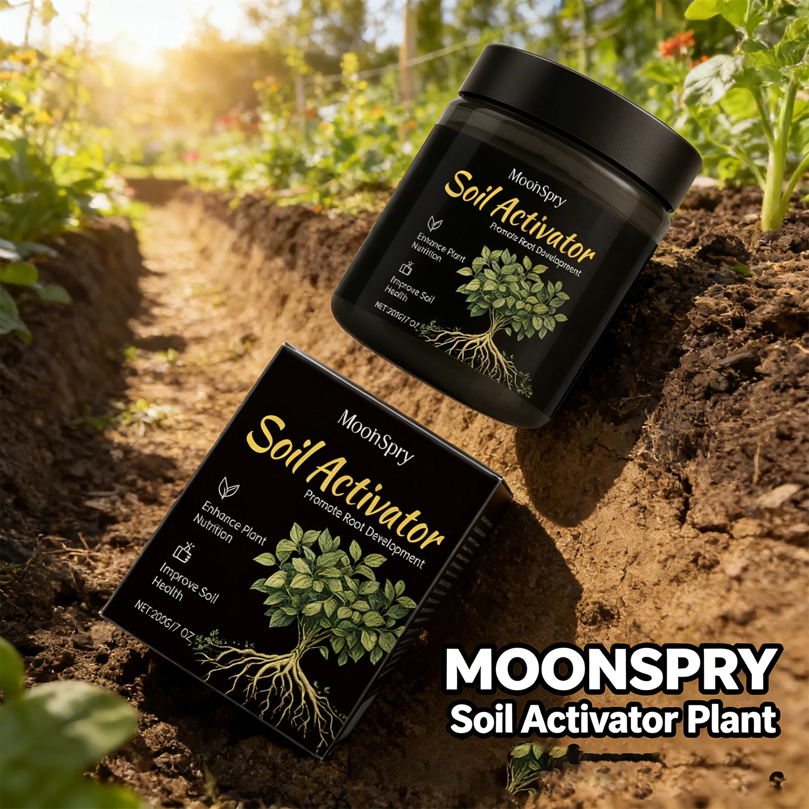MoonSpry Powerful Soil Activator Garden Flower Plant Fertilizer Loosen Soil Supplement Nutrient Strengthen Root Boost Healthy thumbnail 3