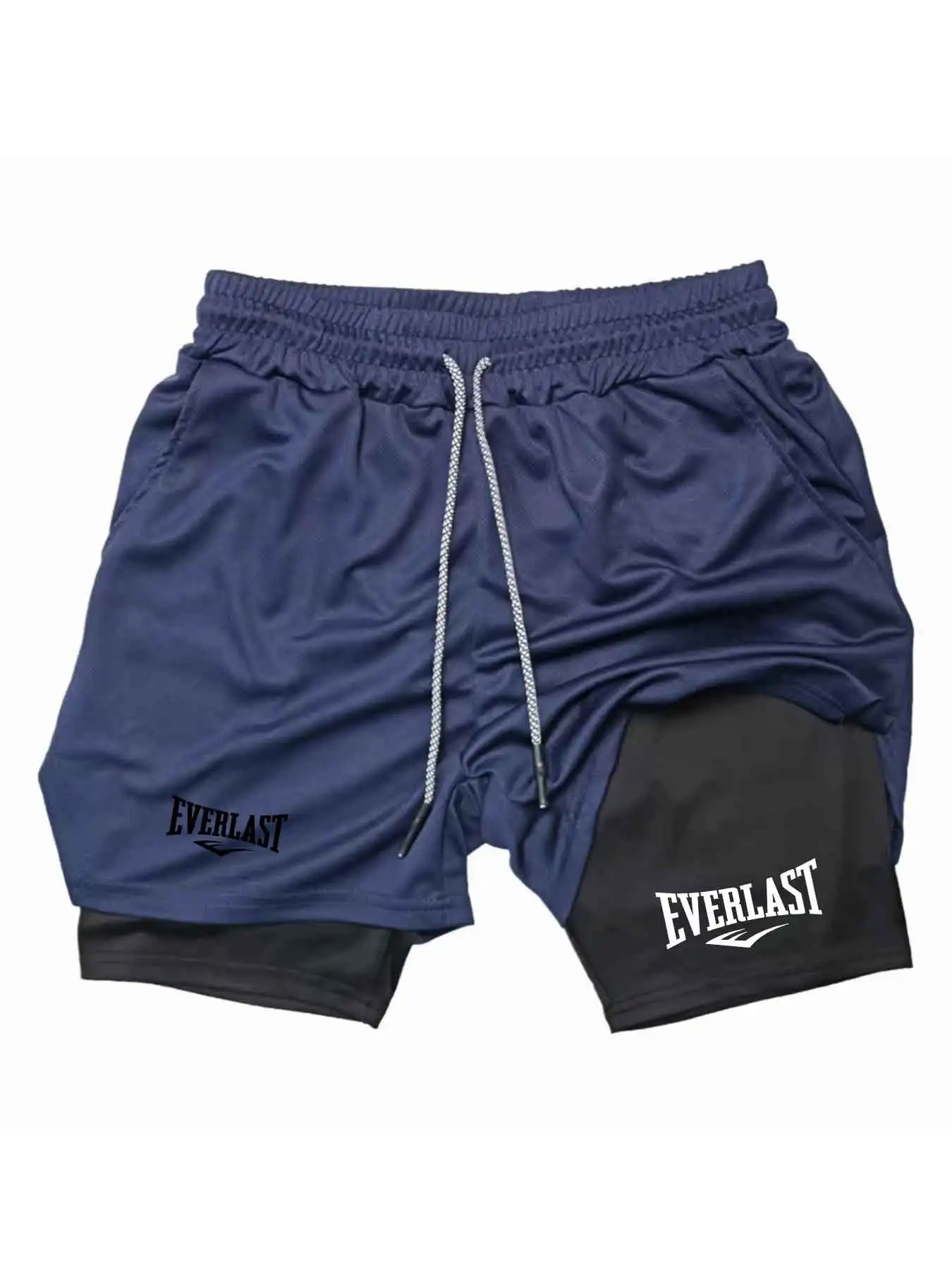 2026 Men's Sports Shorts Printed Sports Shorts, Double Layer, Quick Drying, Basketball, Fitness thumbnail 3