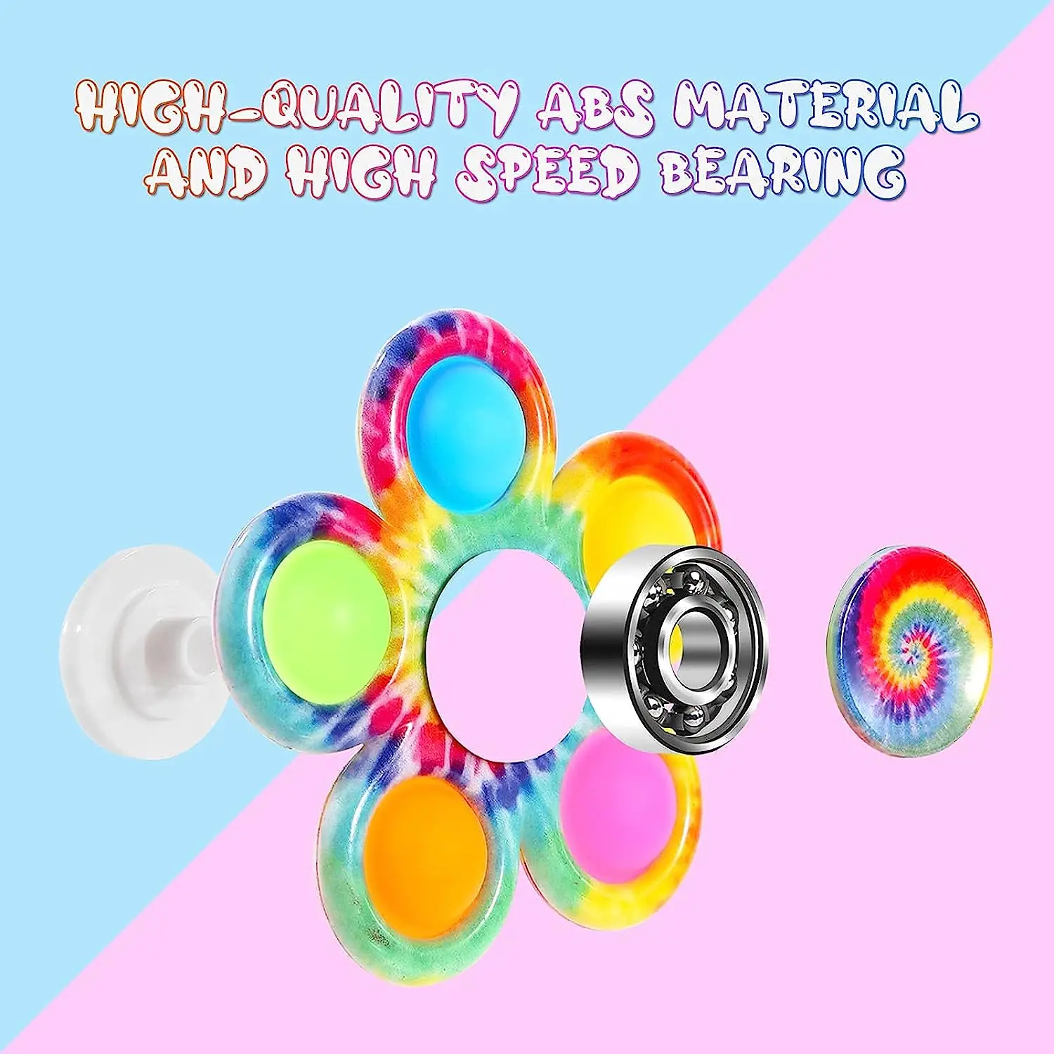 Fidget Spinners Pops Finger Sensory Toys Simple Push Bubble Hand Spinner For ADHD Autism Anxiety Stress Relief Toddler Gifs thumbnail 5