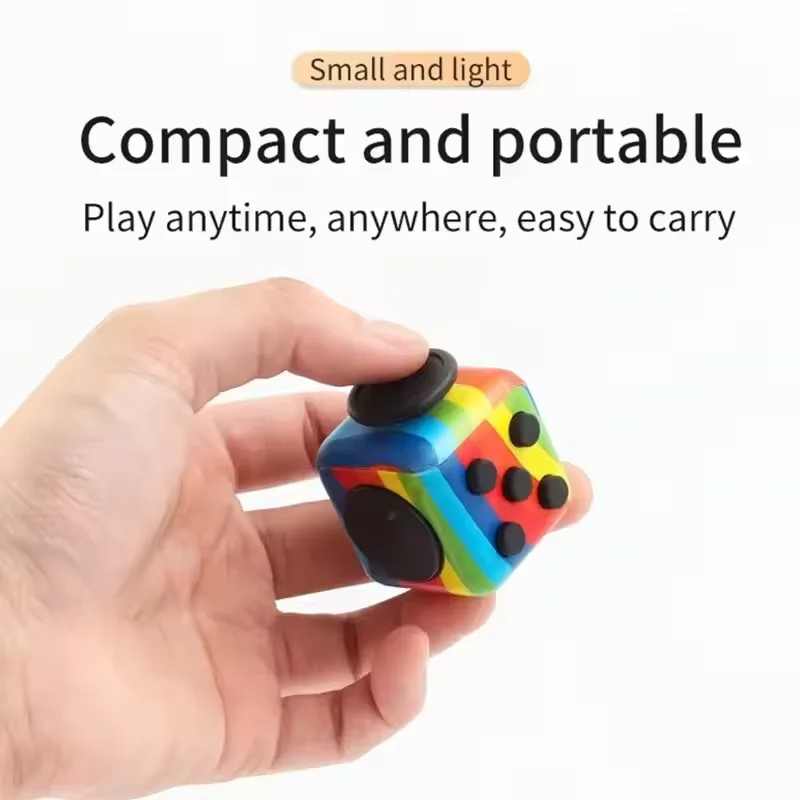 Fidget Cube Hand Spinner Decompression Toy for Autism ADHD Anxiety Sensory Toys for Kids Adults Stress Relief Toys Antistress thumbnail 4