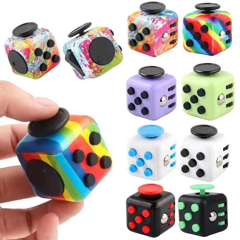 Fidget Cube Hand Spinner Decompression Toy for Autism ADHD Anxiety Sensory Toys for Kids Adults Stress Relief Toys Antistress thumbnail 2