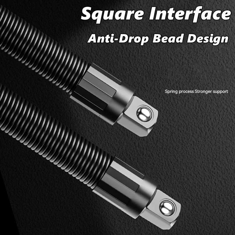 Flexible Socket Ratchet Wrench Extension Bar Motor Repair Tool 1/2Inch Driver Flexible Socket Extension Bar Wrench Extension Rod thumbnail 5
