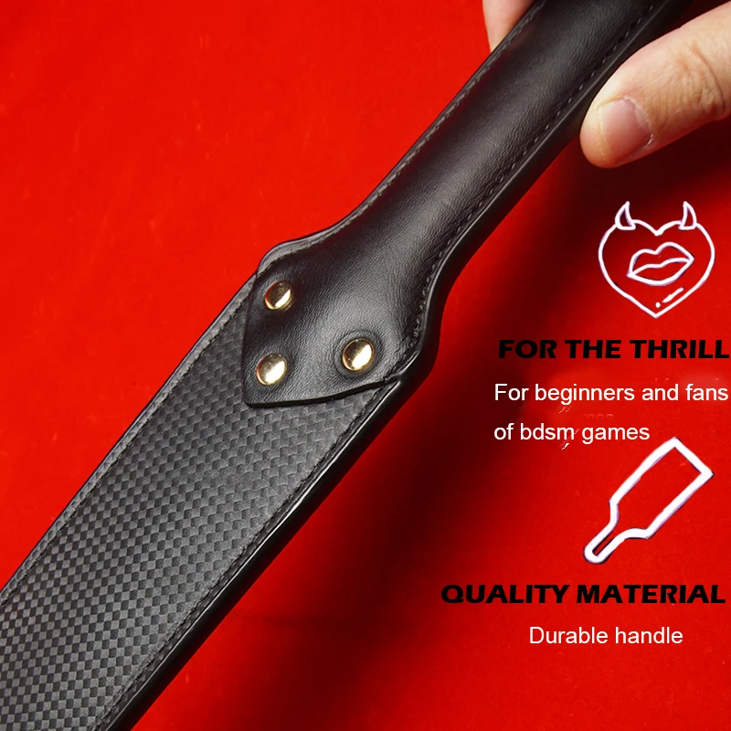 Faux Leather Sex Paddles for BDSM Play,Impact Double-sided Spanking Whip Flogger Confident Swings,Adult Games,Role Play thumbnail 3