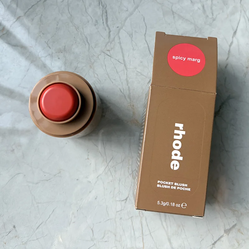 6 Colors Makeup Cheek Blush Cream Blusher Stick Lip Gloss Phone Case For iPhone Toast SALTY TAN Raspberry Espresso Lipstick INS thumbnail 6