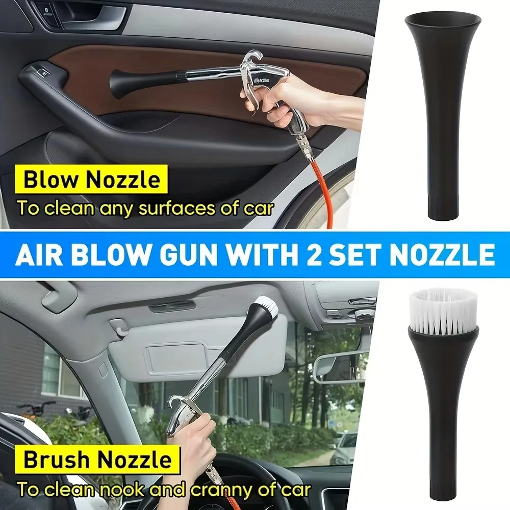 Car Cleaning Gun, High Pressure Air Blow Gun, High-Pressure 1/4 Inch Dry Blow Cleaning Tool, Uncharged Interior Spraying Washer thumbnail 5