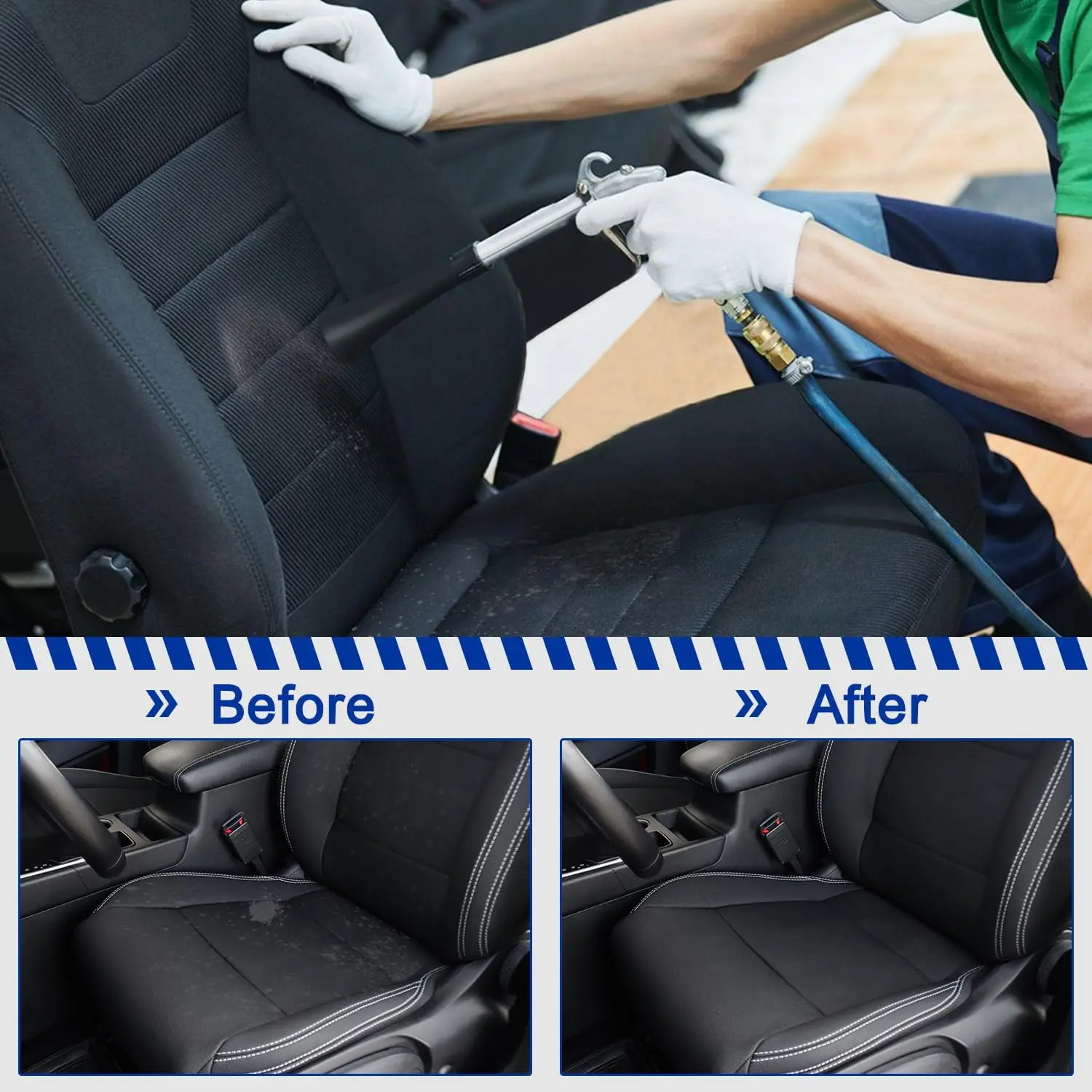 Car Cleaning Gun, High Pressure Air Blow Gun, High-Pressure 1/4 Inch Dry Blow Cleaning Tool, Uncharged Interior Spraying Washer thumbnail 6
