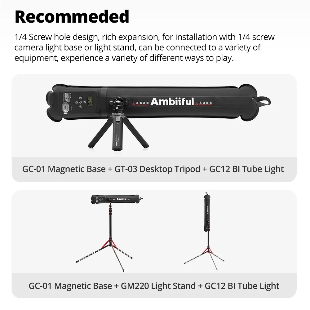 Magnetic Peanut Base for Air tube Light Inflatable Stick Light LED Fill Light thumbnail 6