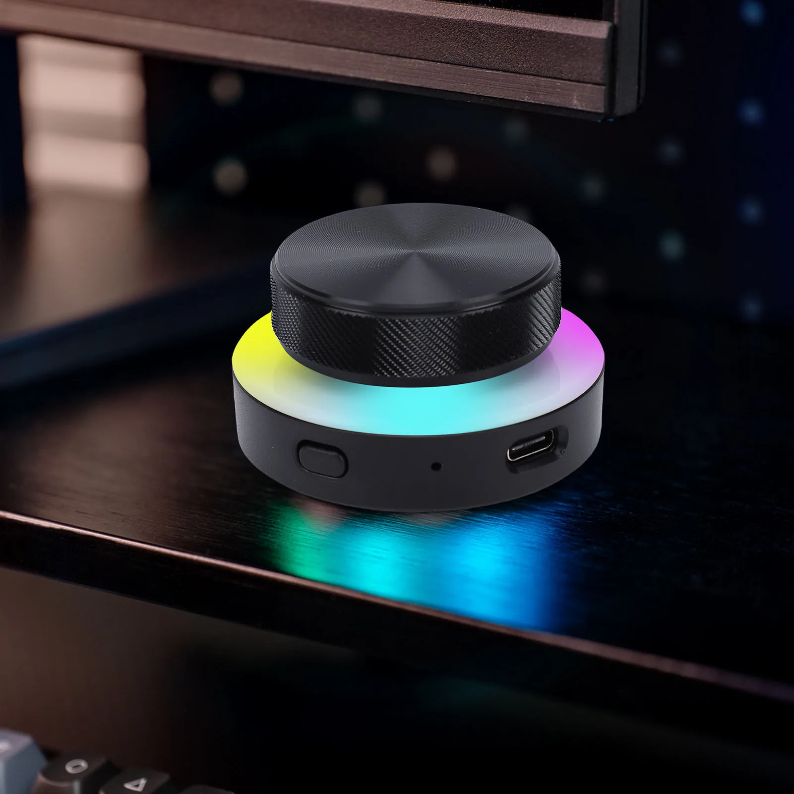Customizable Knob Controller 2.4G Bluetooth USB C Connection Volume Control Knob with RGB Light for PC Phone Tablet Laptop thumbnail 6