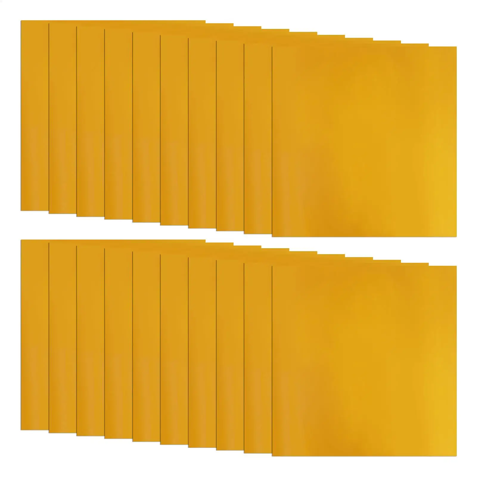 20-Pieces Golden Aluminum Foil Sheets Heavy Duty Embossed Aluminum Sheets Crafting Foil for Painting Engraving Mounting thumbnail 5