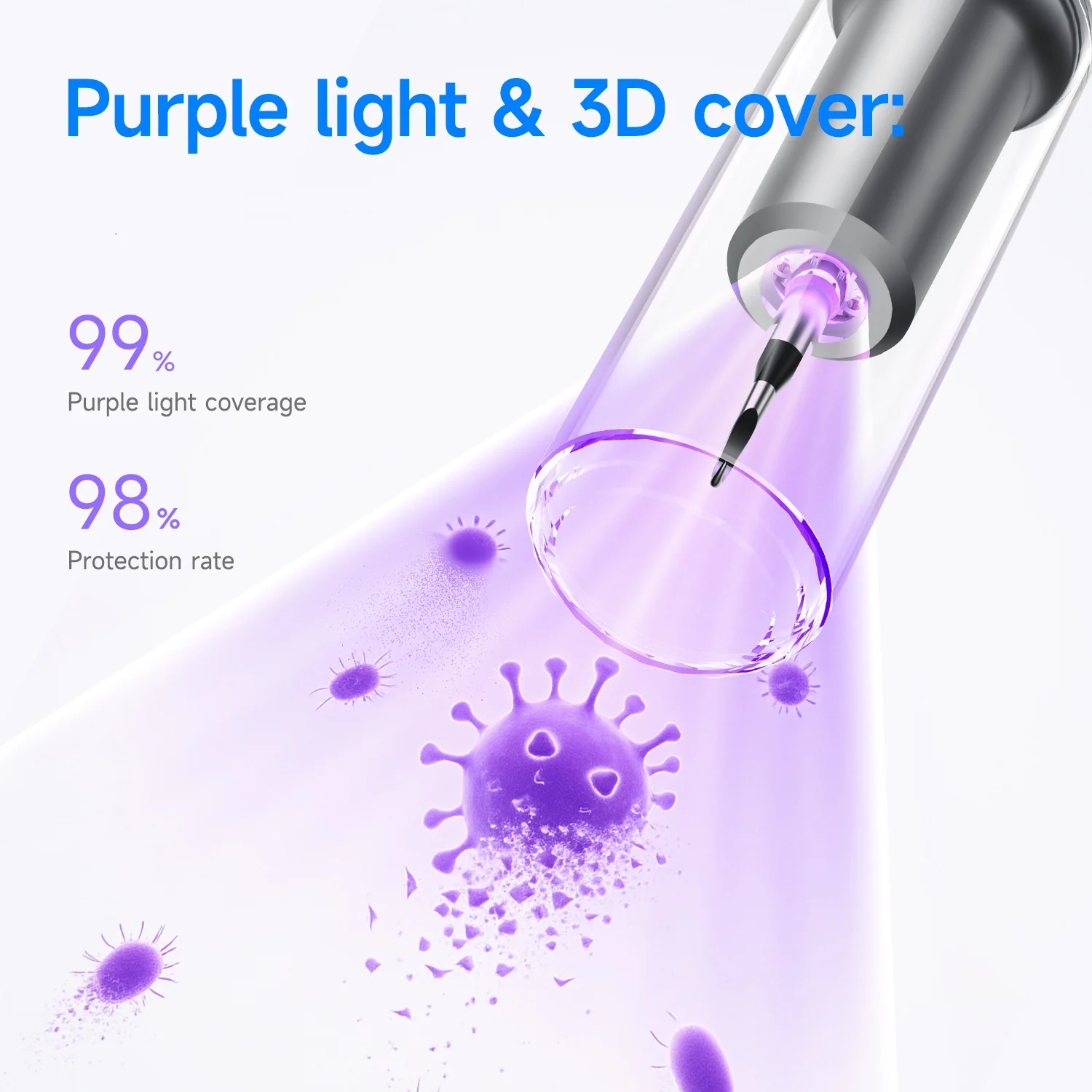 CURVY MOON T10 Electric Ultrasonic Calculus Scaler Tartar Eliminator Tooth Cleaner Tooth Whiting Cleaning Oral Care Tools thumbnail 2