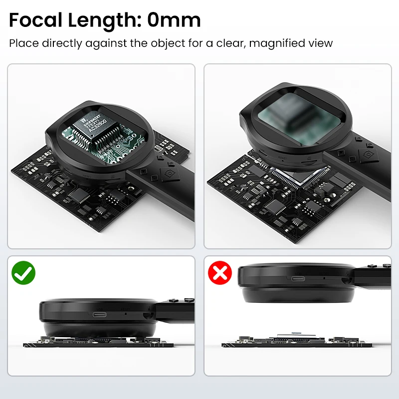 2.8'' IPS Hand-held Digital Magnifier Portable Microscope 50-100X Mignifying Glass for Electronics Repair Jewelry Inspection thumbnail 2