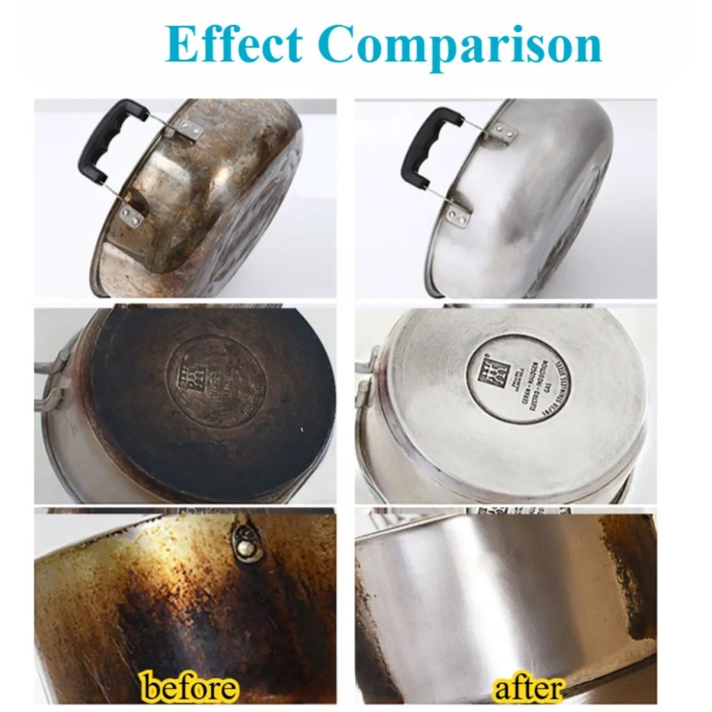 Pan Bottom Cleaning Decontamination Agent Kitchen Blackening Scale Remover Home Polishing Oven Oil Stain Cooktop Spray All Clean thumbnail 5