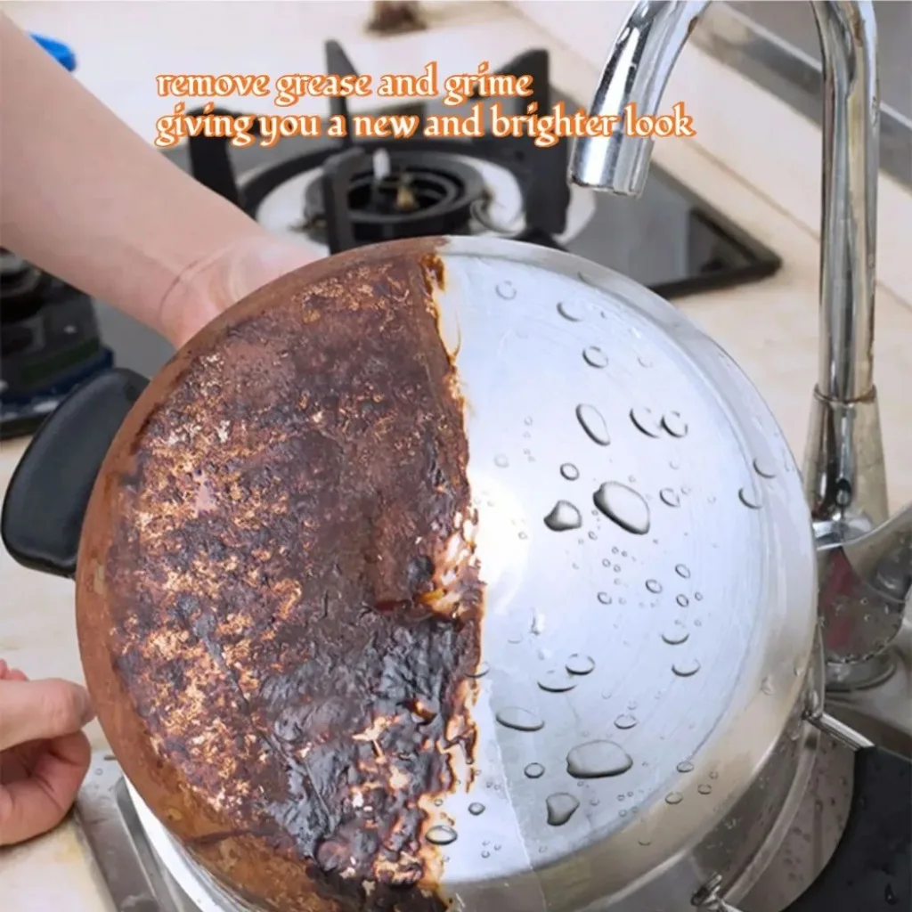 Pan Bottom Cleaning Decontamination Agent Kitchen Blackening Scale Remover Home Polishing Oven Oil Stain Cooktop Spray All Clean thumbnail 2