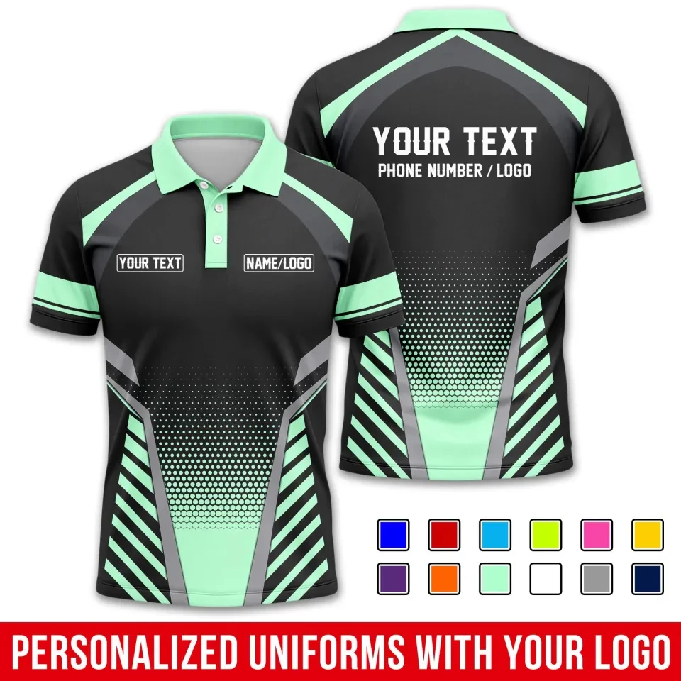Fashion Men Women Stripe Graphic Polo Shirt For Men Custom Name Logo Text 3D Printed Polo Shirts Trend Button Up Sports Tops Tee thumbnail 5