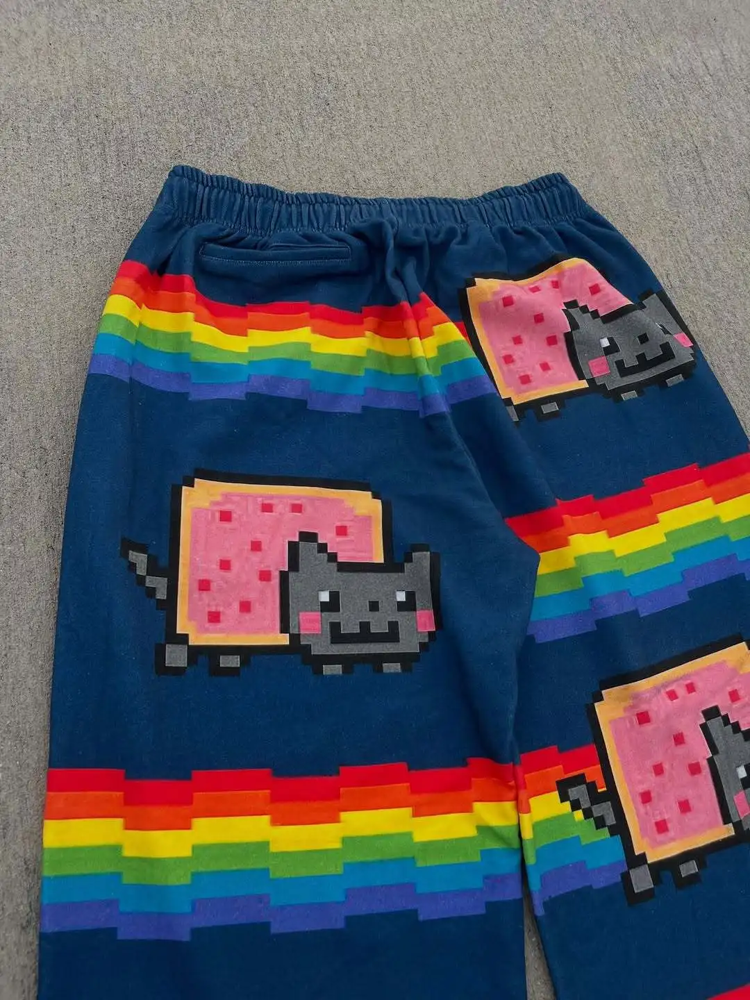 Nyan Cat Sweatpants Y2k Pants Baggy Men Elastic Waist American Streetwear Hip Hop Vintage Joggings Casual Pants Men Clothing thumbnail 3