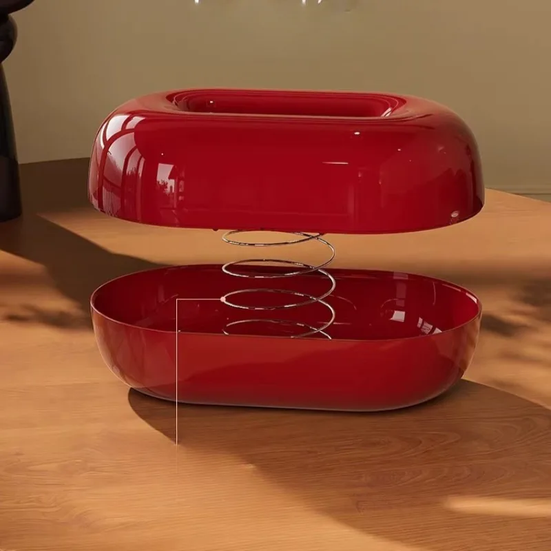 Creative Oval Pull-Out Tissue Box for Home Living Room Decorative Countertop Tissue Box Dining Table Tissue Box Room Decoration thumbnail 2