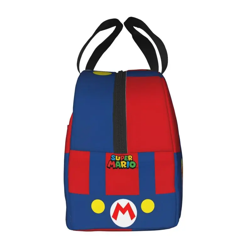 Cartoon Super Mushroom Marios Lunch Bag Portable Cooler Thermal Insulated Lunch Box for School Multifunction Food Bento Box thumbnail 2