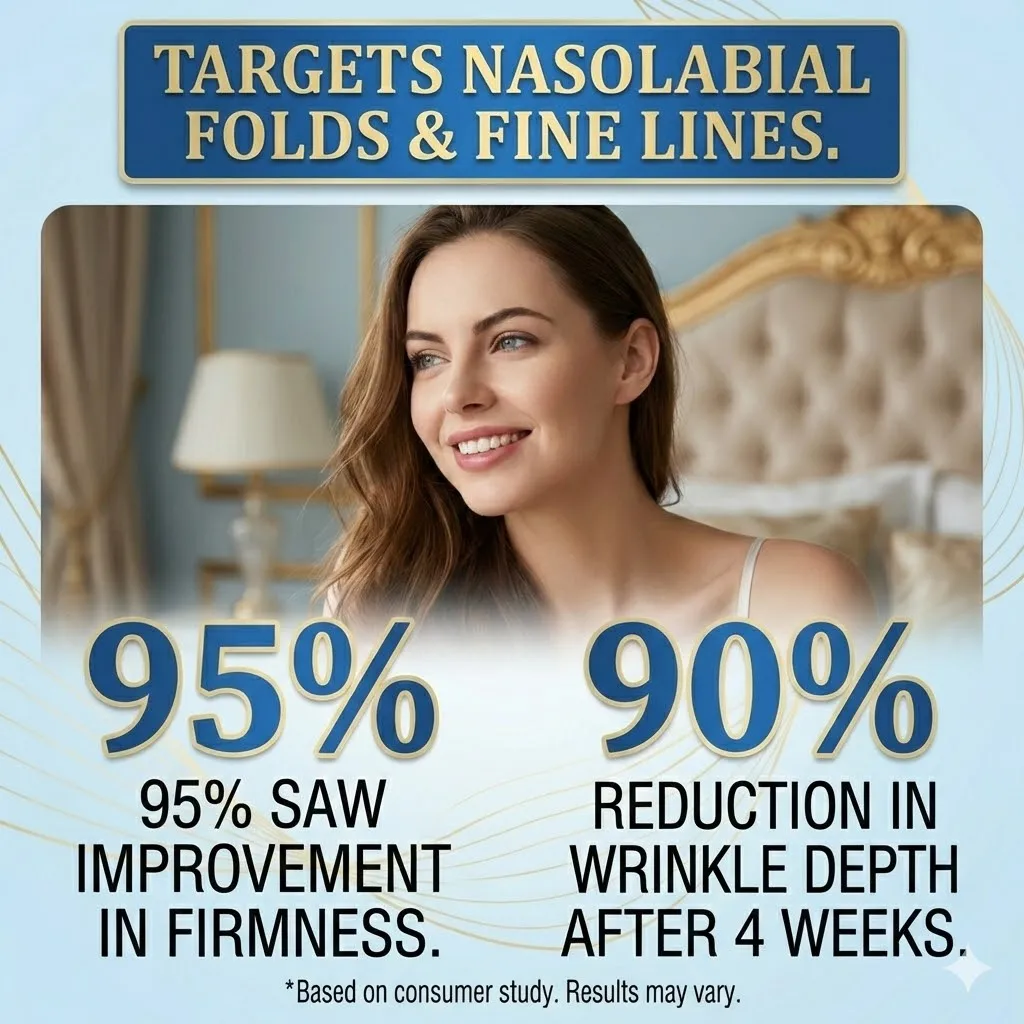 Collagen PDRN Nasolabial Folds Patch Contain Hyaluronic Acid Instant Fade Fine Lines Firming Skin Deep Moisturizing Facial Mask thumbnail 5