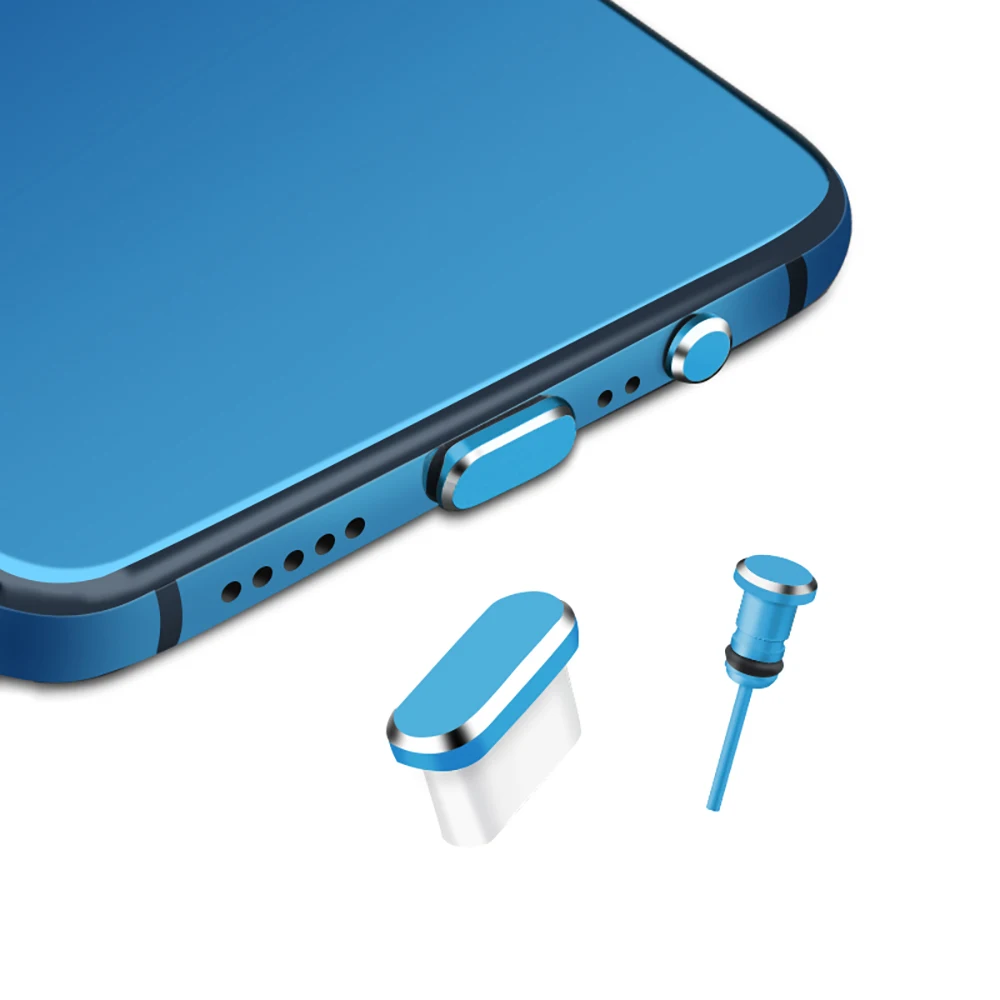 USB C Plug Dust Plug 3.5mm Earphones Jack SIM Card Pin USB Type-C Anti Dust Plug Accessories For iPhone Samsung Huawei Xiaomi thumbnail 3