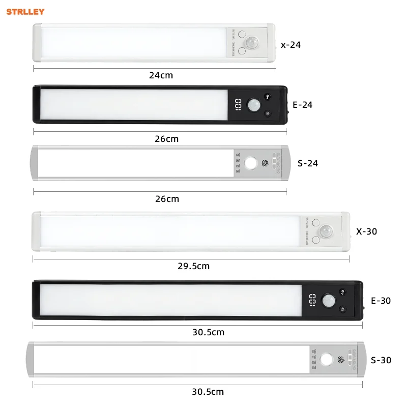 LED Motion Sensor Light Wireless LED Night Light Type C Rechargeable Light Cabinet Wardrobe Lamp Staircase Backlight For Kitchen thumbnail 5