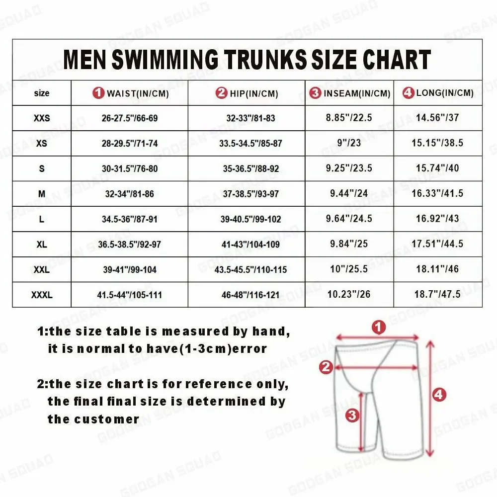 2023 Men Swimwear Jammer Surf Shorts Breathable Swimming Training Sports Trunks New Summer Quick Dry Diving Surfing Beach Tights thumbnail 6