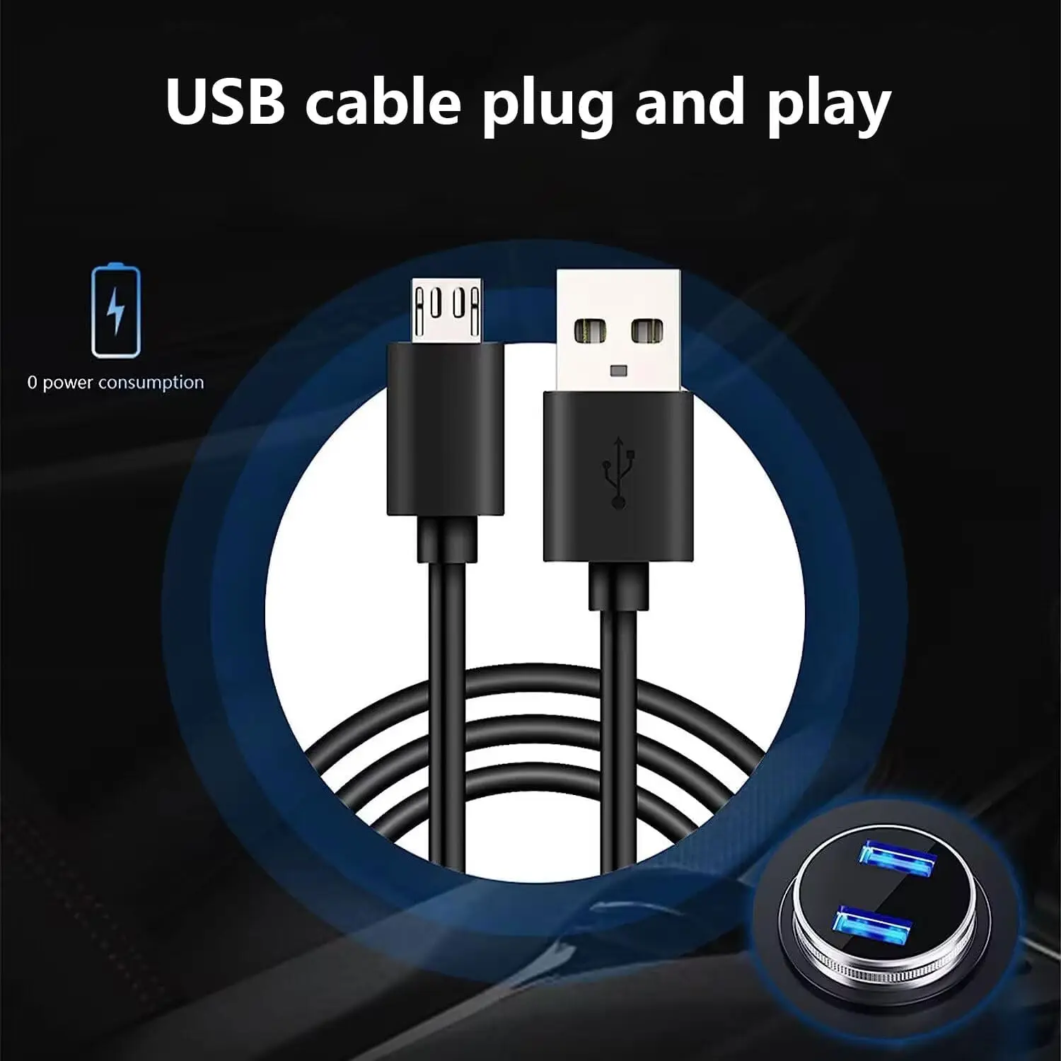 Car GPS HUD Head Up Display Universal Digital Speedometer Projector Kmh/Mph Big Font Speed Meter Displayer USB Cable Plug & Play thumbnail 6