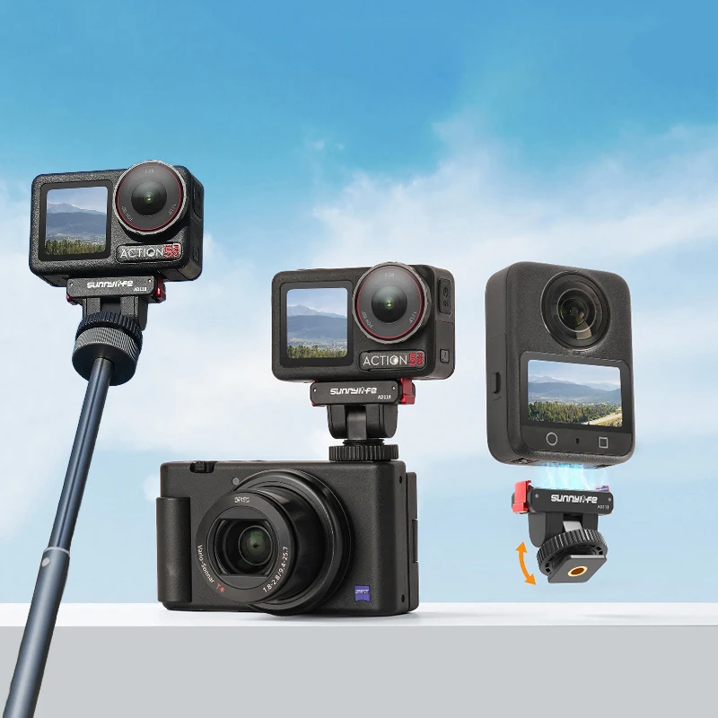 Magnetic Adapter Mount for DJI Action 5 Pro/Action 4 3 Quick Release Mount Base for DJI Osmo 360 Camera Tripod Adapter Selfie thumbnail 2
