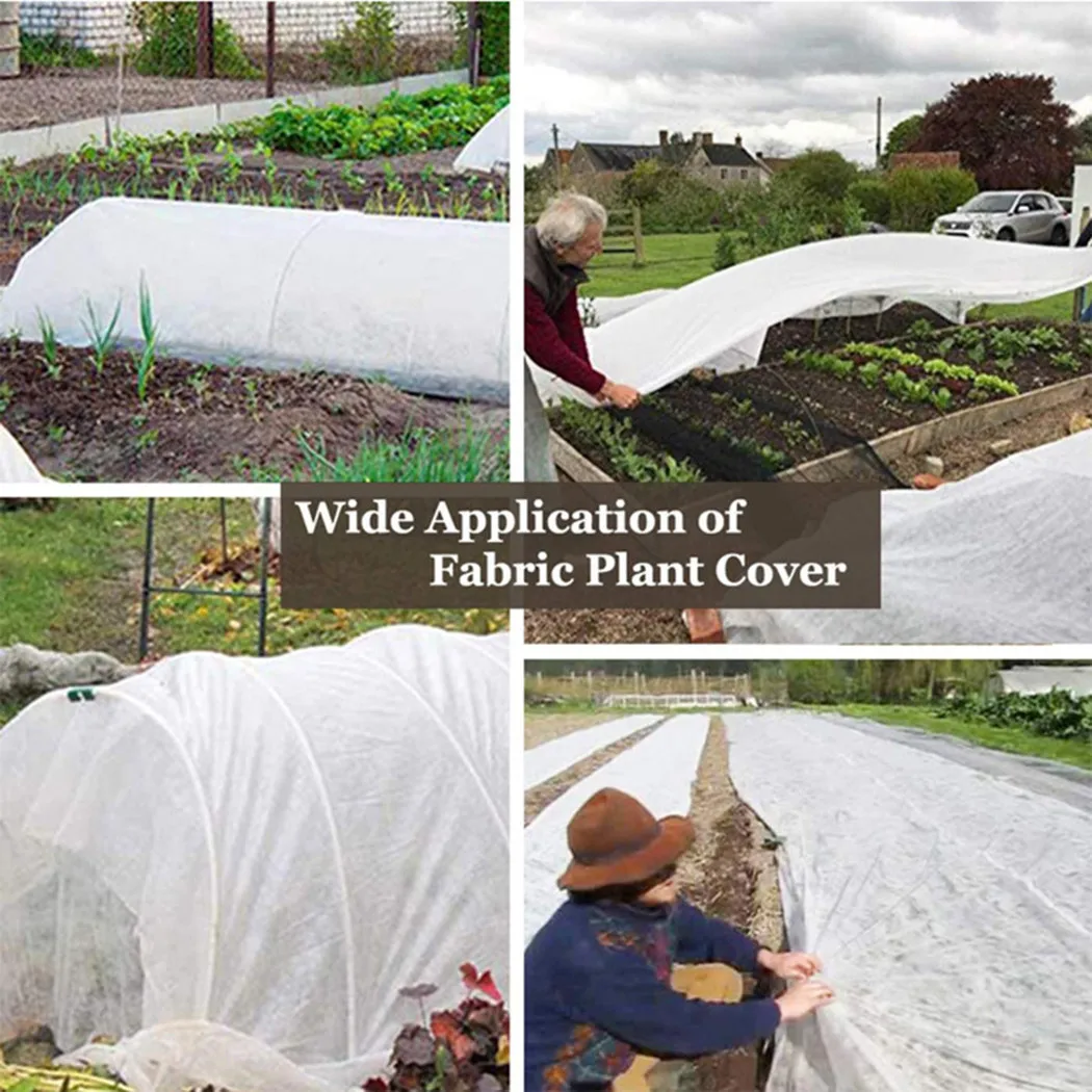 Non-woven Plant Cover Outdoor Horticultural Plant Cover Reusable Shrubs Transparent Accessories Fabric Frost Garden thumbnail 2