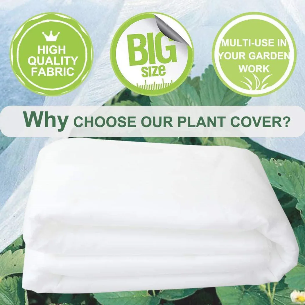 Non-woven Plant Cover Outdoor Horticultural Plant Cover Reusable Shrubs Transparent Accessories Fabric Frost Garden thumbnail 3