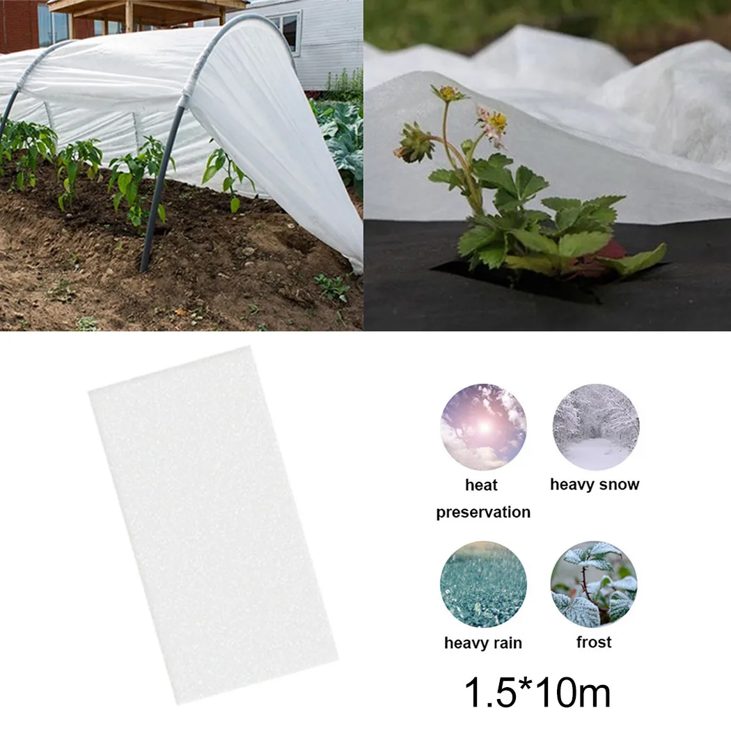 Non-woven Plant Cover Outdoor Horticultural Plant Cover Reusable Shrubs Transparent Accessories Fabric Frost Garden thumbnail 4