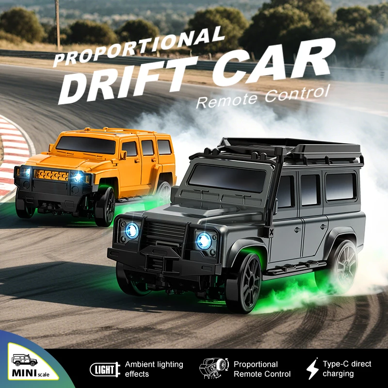 Bestseller 1/64 Scale Drift RC Car 2.4GHz Desktop Mini Racing Model  4WD Remote Control Vehicle Toy For Adults & Kids Ideal Gi thumbnail 4