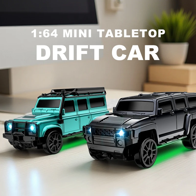 Bestseller 1/64 Scale Drift RC Car 2.4GHz Desktop Mini Racing Model  4WD Remote Control Vehicle Toy For Adults & Kids Ideal Gi thumbnail 3