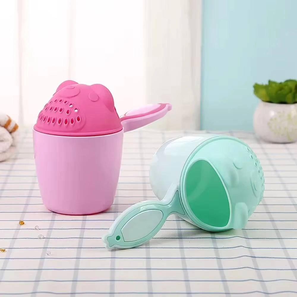 1PC Baby Shampoo Cup Baby Bath Bucket Kids Bath Spoon Child Hair Wash Cup Baby Bath Kit Cute Cartoon Baby Bath Play Funny Bucket thumbnail 3