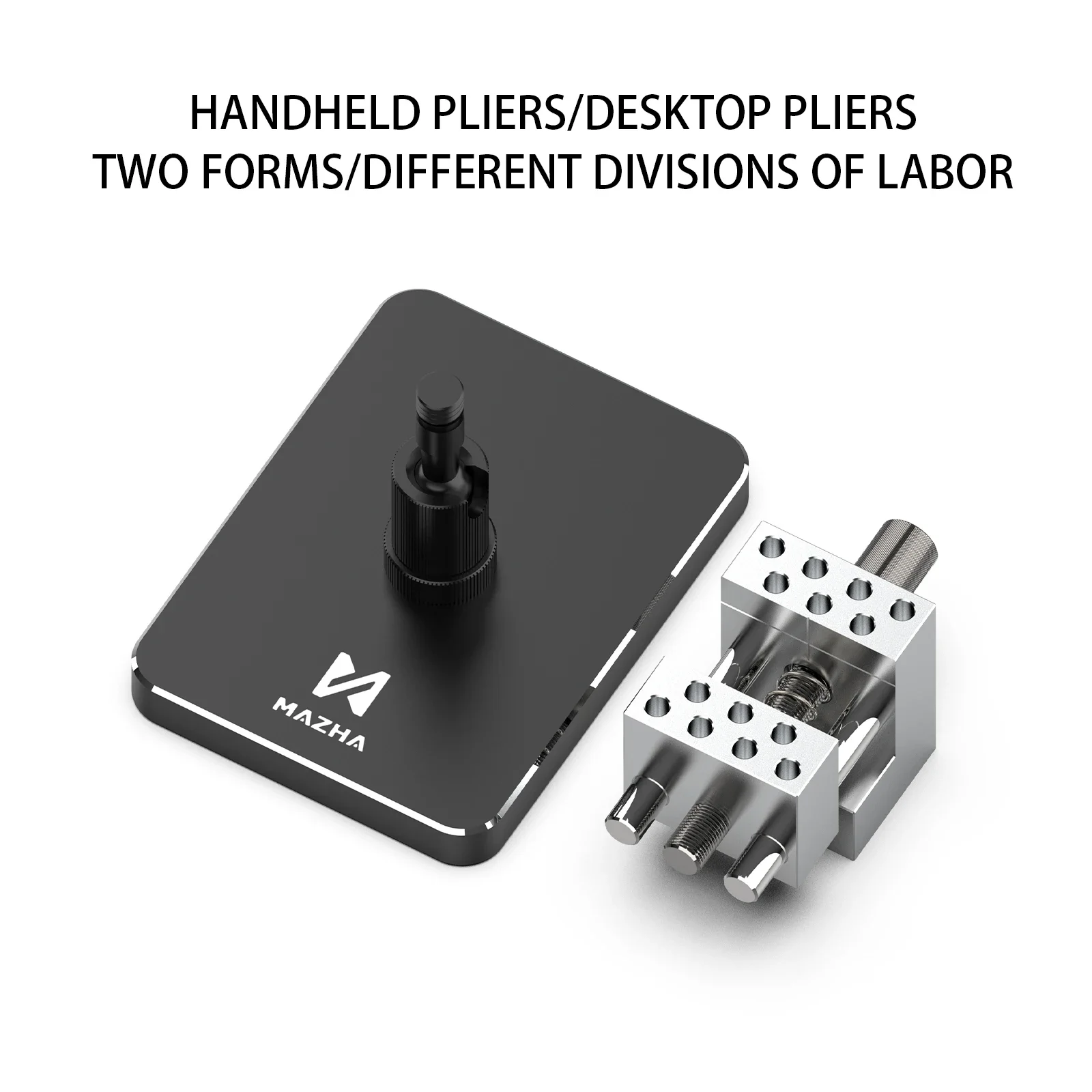 MAZHA T0010 2-in-1 Mini Portable Table Vise Compact Adjustable Clamp Precision Tool for Modeling Hobby DIY thumbnail 2
