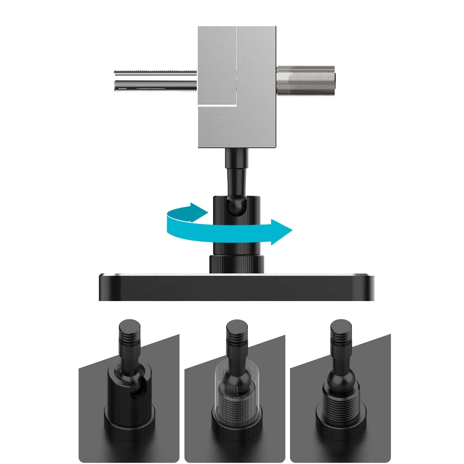 MAZHA T0010 2-in-1 Mini Portable Table Vise Compact Adjustable Clamp Precision Tool for Modeling Hobby DIY thumbnail 6