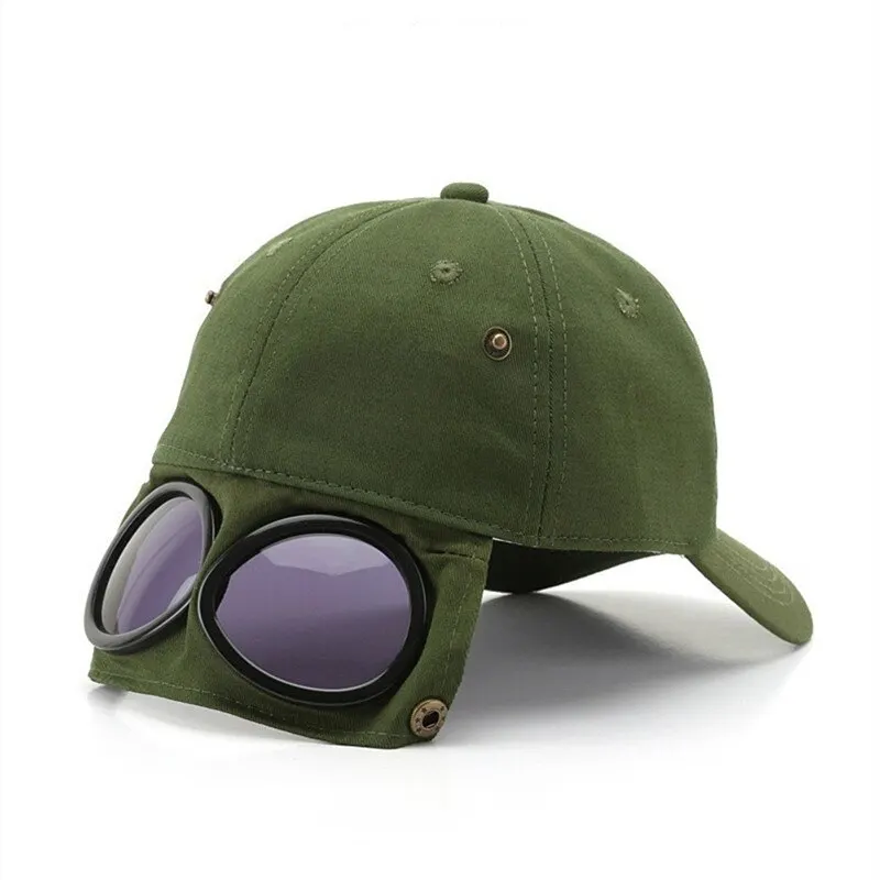 New Aviator Hat Korean Version Personality Glasses Cap Summer Unisex Baseballcap Cap With Sunglasses Sunshade Versatile Cap thumbnail 4