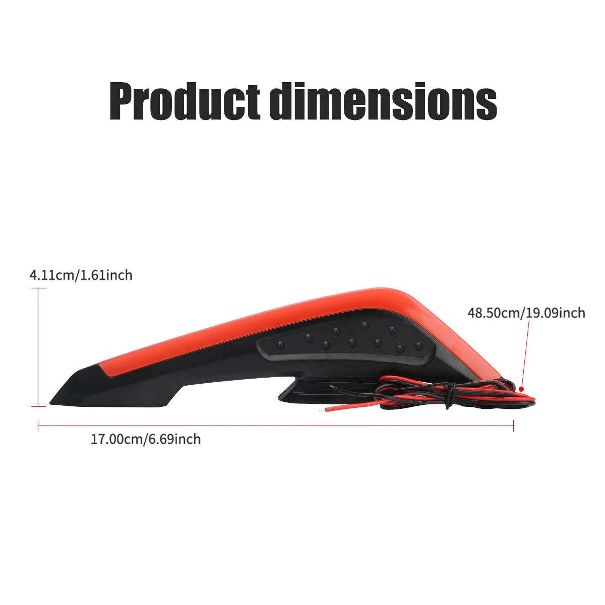 1 pair Motorcycle Front Side Wing LED Light Kit Aerodynamic Wing Lights Universal Spoiler Lamp Motorcycle Decorative Accessories thumbnail 5