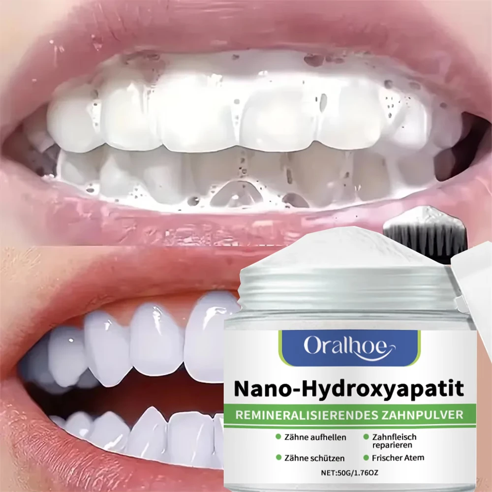 Hydroxyapatite Teeth Whitening Powder Professional Oral Care Stain Removal For White Teeth Cleaning Fresh Breath Dental Care thumbnail 2