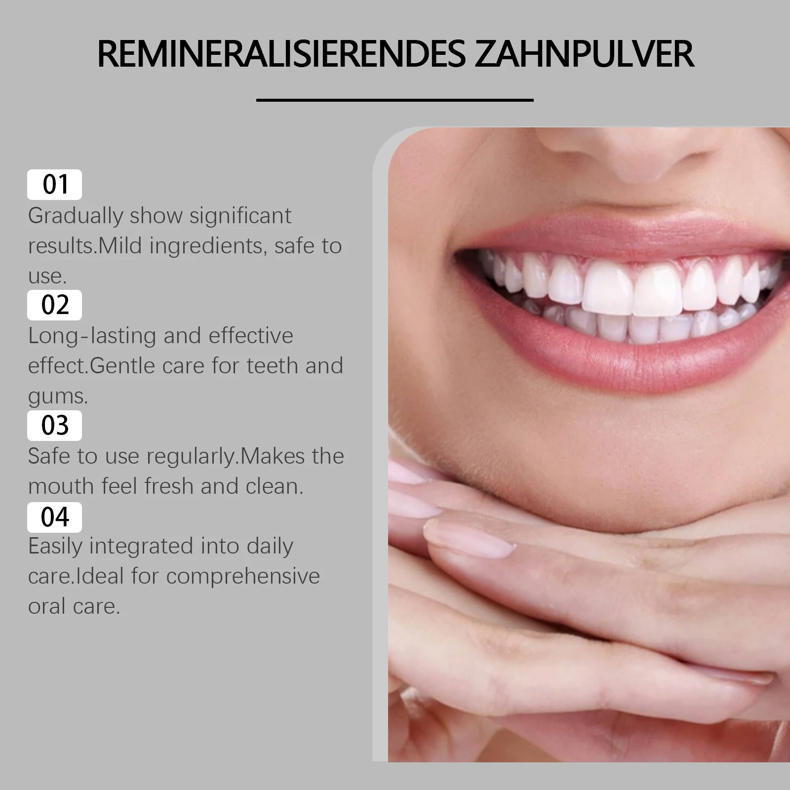 Hydroxyapatite Teeth Whitening Powder Professional Oral Care Stain Removal For White Teeth Cleaning Fresh Breath Dental Care thumbnail 4